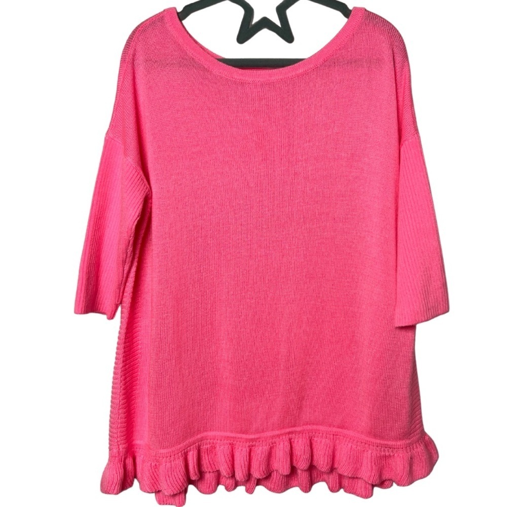 Lilly Pulitzer Girls' Tierneigh Neon Pink Sweater Size Small 4-5